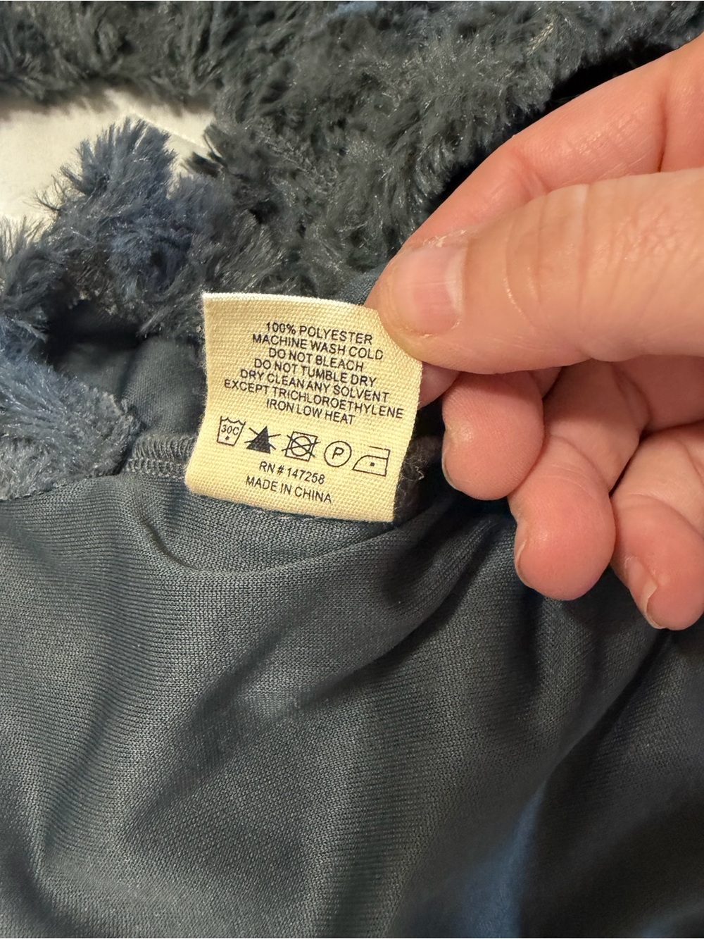 Simply Southern Plush Sherpa Quarter-Zip Jacket - Gray with Cream Lining - Picture 8 of 8